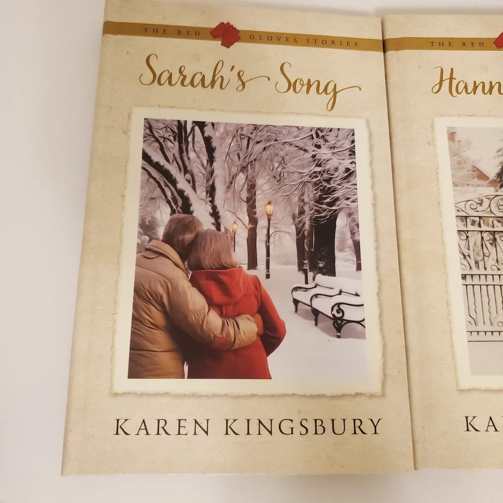 Karen Kingsbury Red Gloves Stories 3 Books Sarahs Song Hannahs Hope Gideons Gift